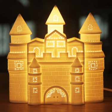 3D Ceramic Lamp Castle